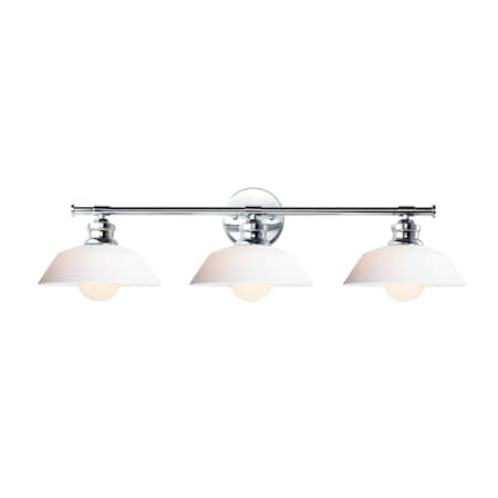 MAXIM Willowbrook 3-Light 31" Wide Polished Chrome Wall Sconce 11193SWPC